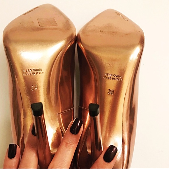 Alexander Wang Metallic Rose Gold Tia Pumps - Picture 6 of 10